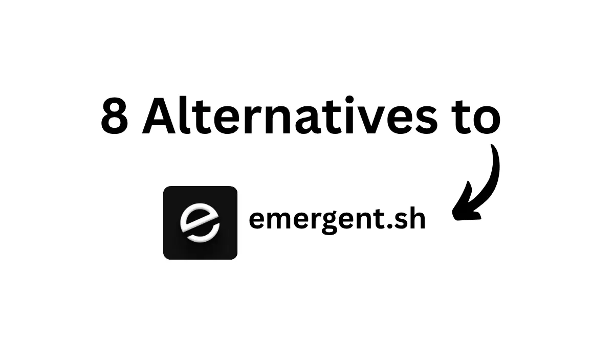 Cover illustration for a comparison of the best Emergent AI alternatives for agentic app building in 2026