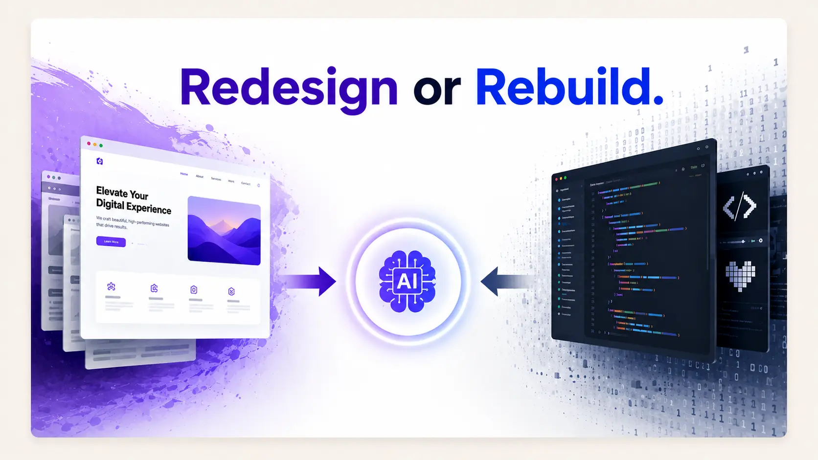 Redesign or Rebuild: When to Use an AI Redesign Tool Instead of v0 or Lovable