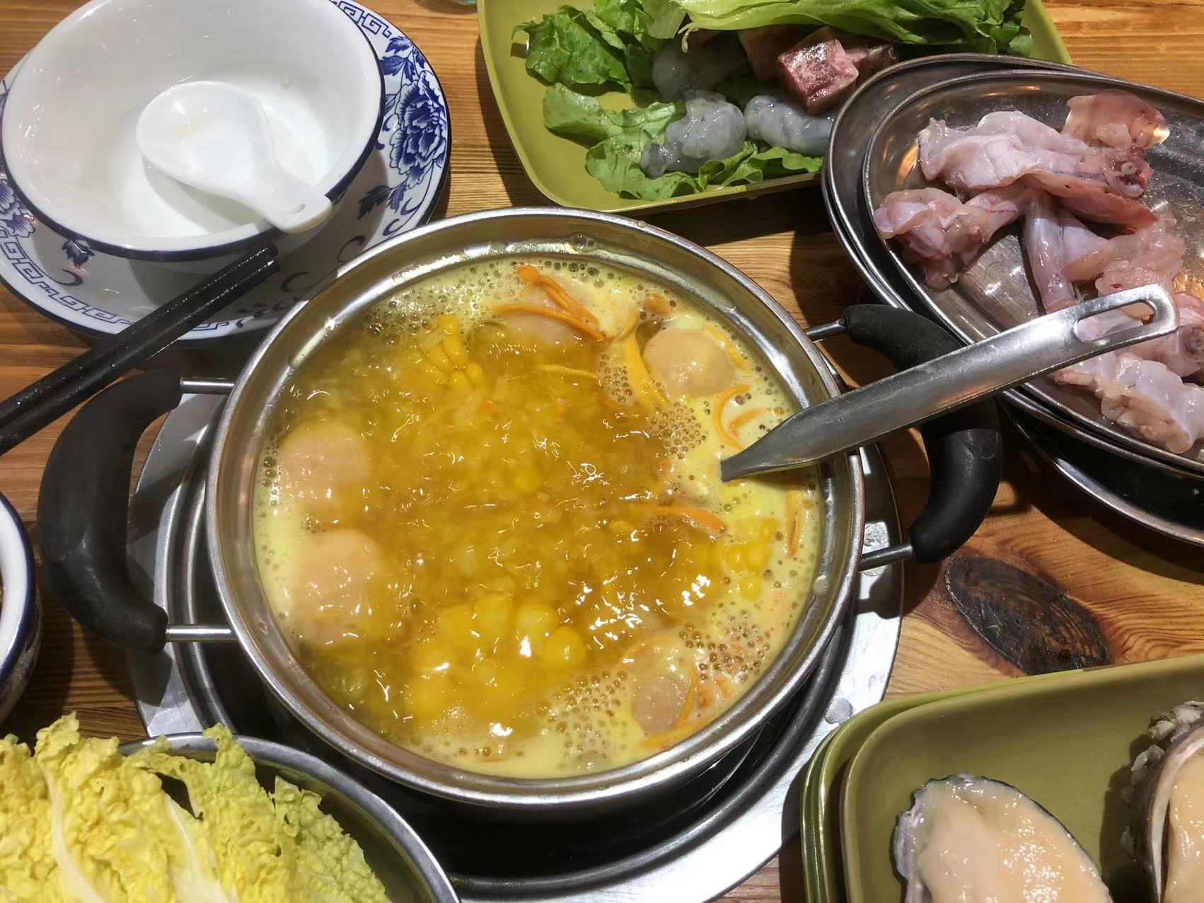 我的虫草玉米粥底