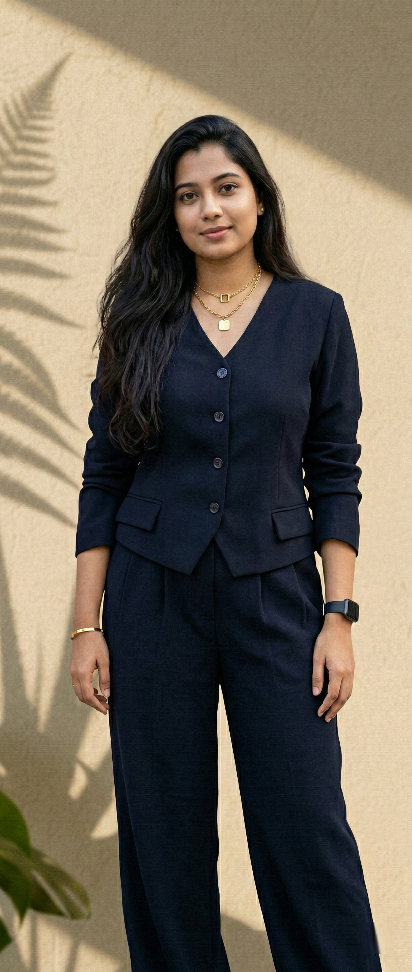 Dark navy blue Formal Blazer & Trouser Co-Ord Set
