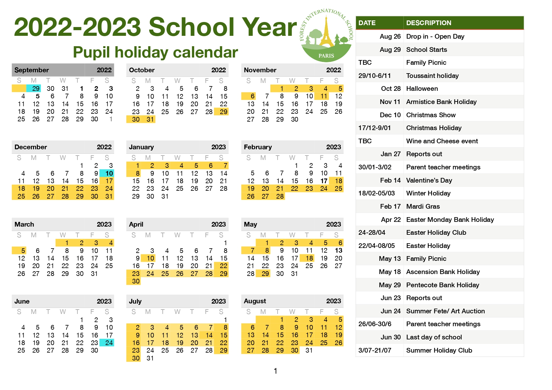 school-calendar-forest-international-school-paris