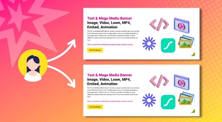 Dynamic Text & Mega Media Banner