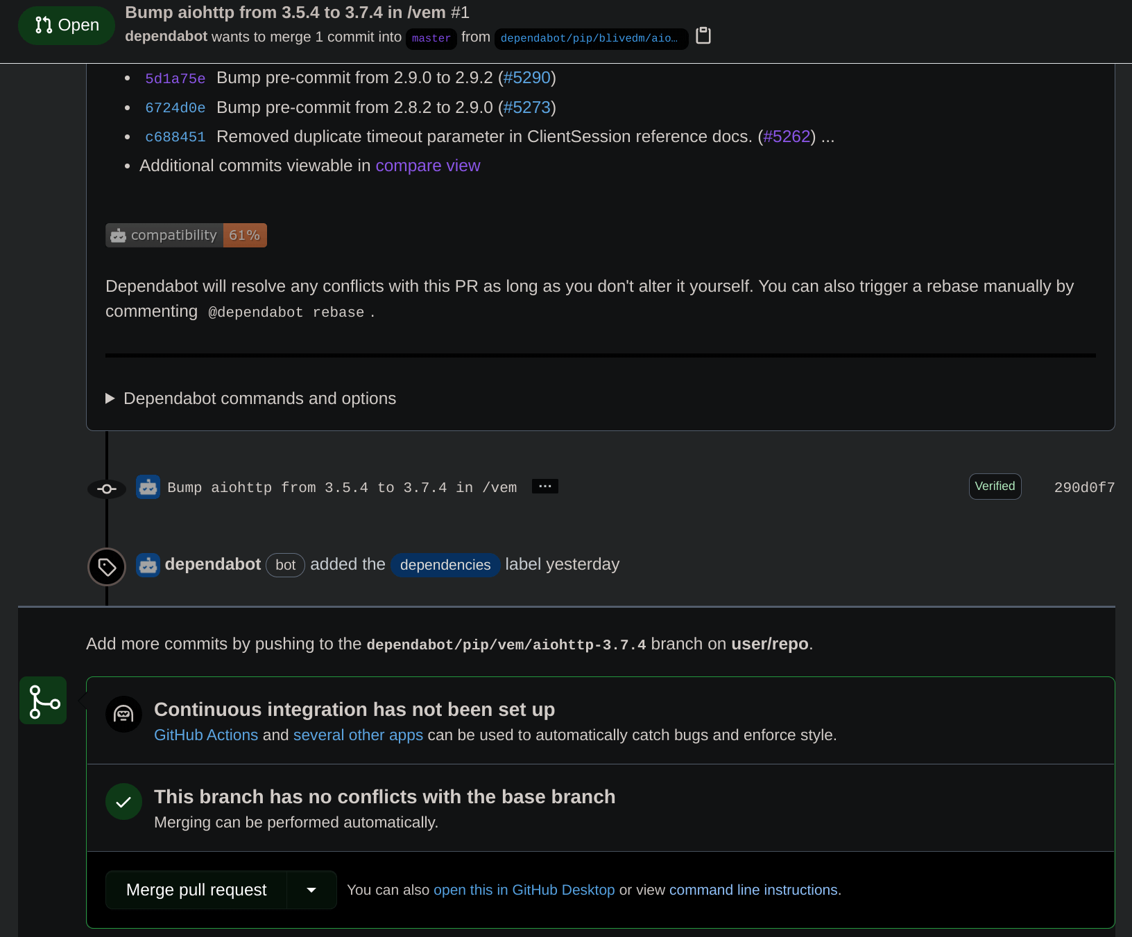 pull request
