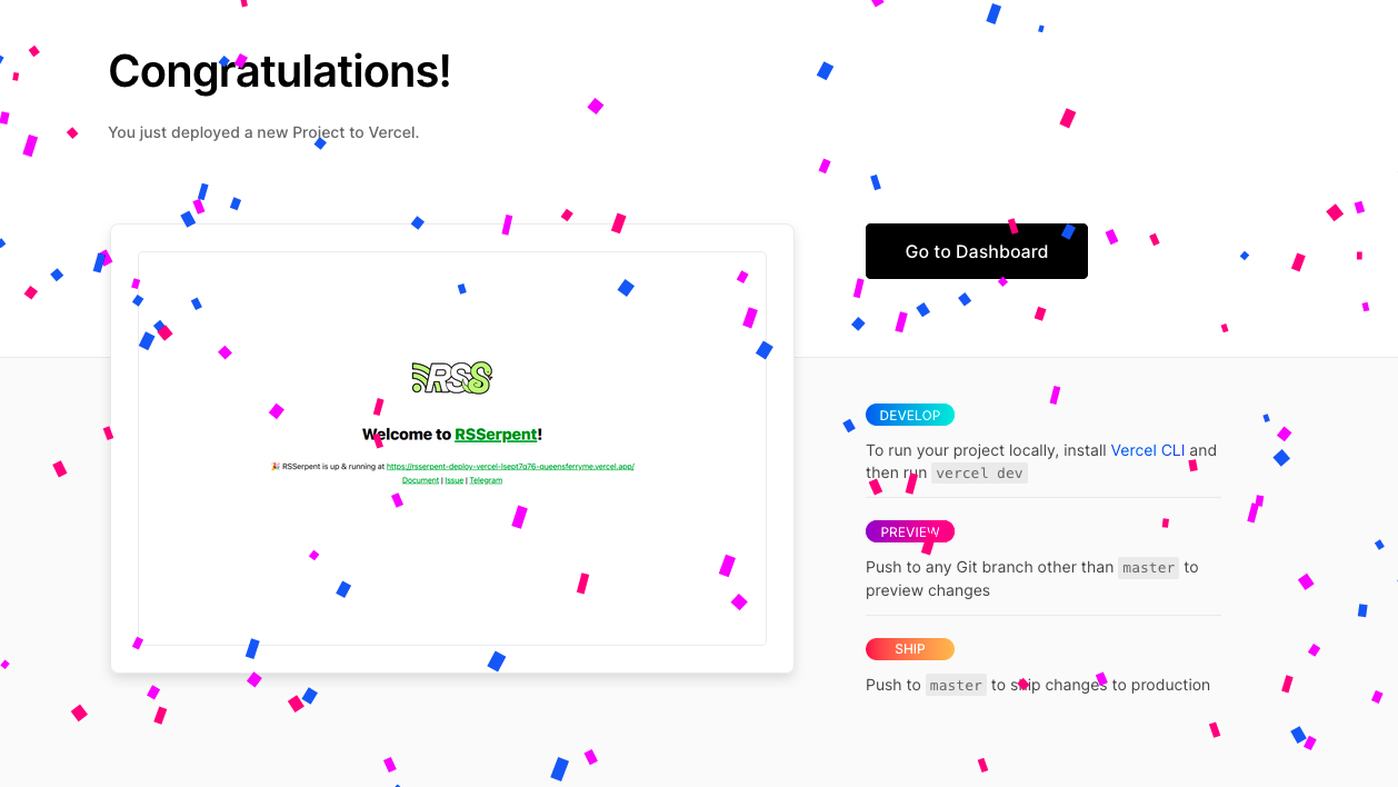 Vercel Deploy Success