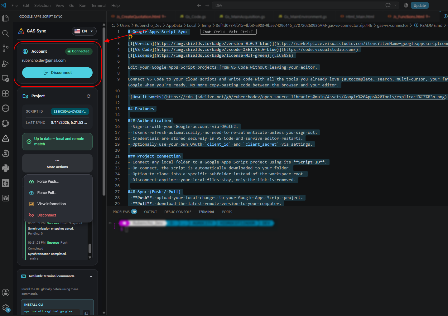 How Google Apps Script Sync works