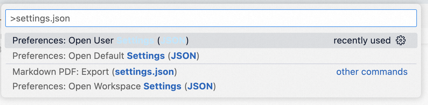 settings.json