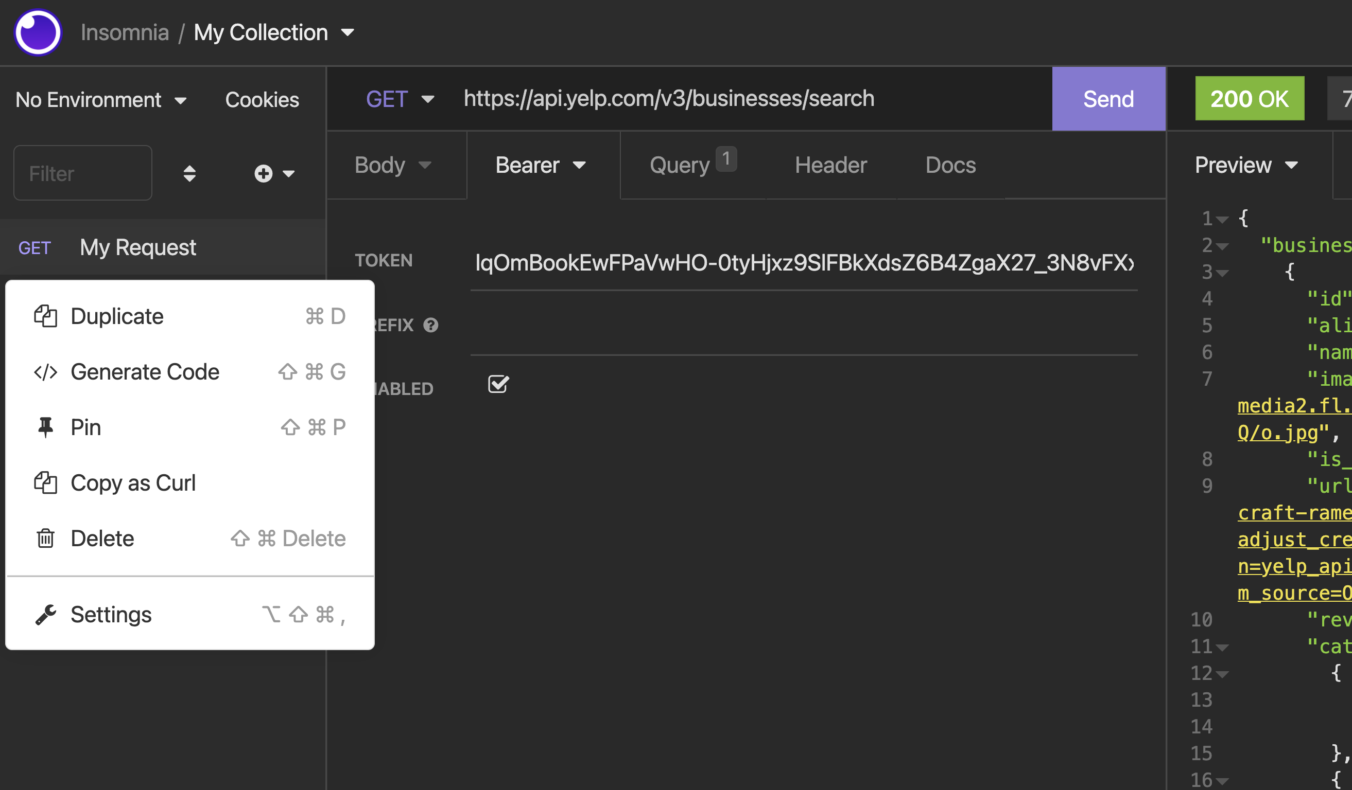 generate code