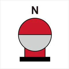Fixed fire extinguishing nitrogen bottle, placed in protected area