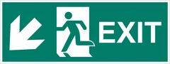 Emergency exit (left hand) (down-left)