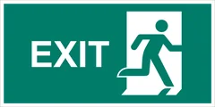 Emergency exit (right hand) (exit)