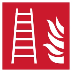 ISO 7010 F003 Fire ladder sign — Fire Equipment safety pictogram