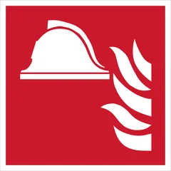 ISO 7010 F004 Collection of firefighting equipment sign — Fire Equipment safety pictogram