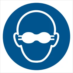 Opaque eye protection must be worn