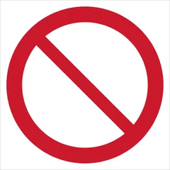 General prohibition sign