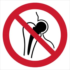 No access for people with metallic implants