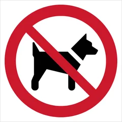 ISO 7010 P021 No dogs sign — Prohibition safety pictogram