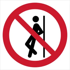 No leaning against