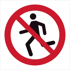ISO 7010 P048 No running sign — Prohibition safety pictogram
