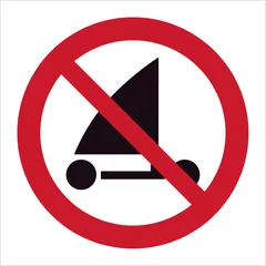 ISO 7010 P067 No sand yachting sign — Prohibition safety pictogram