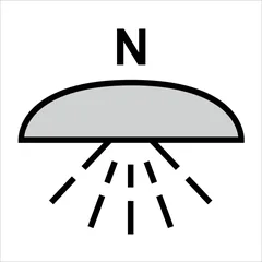 Space or group of spaces protected by a Nitrogen fire-extinguishing system