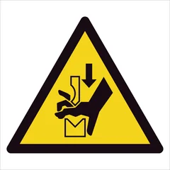 Hand crushing between press brake tool