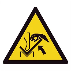 Hand crushing between press brake and material