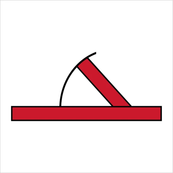 ISO 17631 A.1.4 A-class hinged fire door sign — Fire Control Plan (ISO 17631) safety pictogram