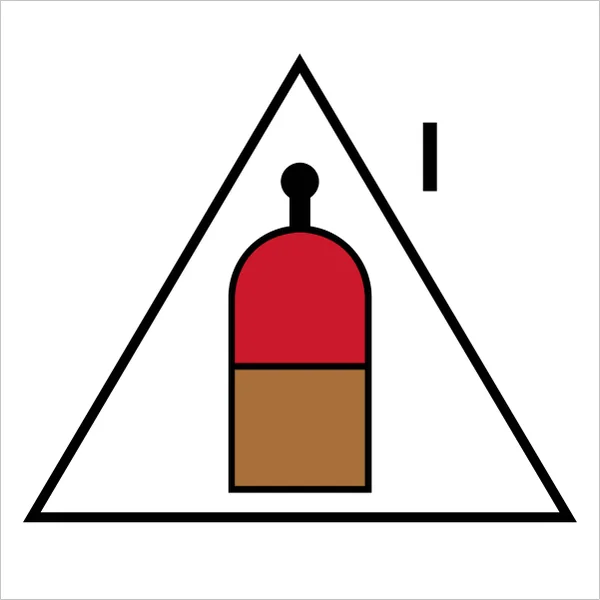 ISO 17631 A.2.13 (I) Remote release station (inergen) sign — Fire Control Plan (ISO 17631) safety pictogram