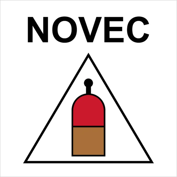 ISO 17631 A.2.13 (NOVEC) Remote release station (novec) sign — Fire Control Plan (ISO 17631) safety pictogram