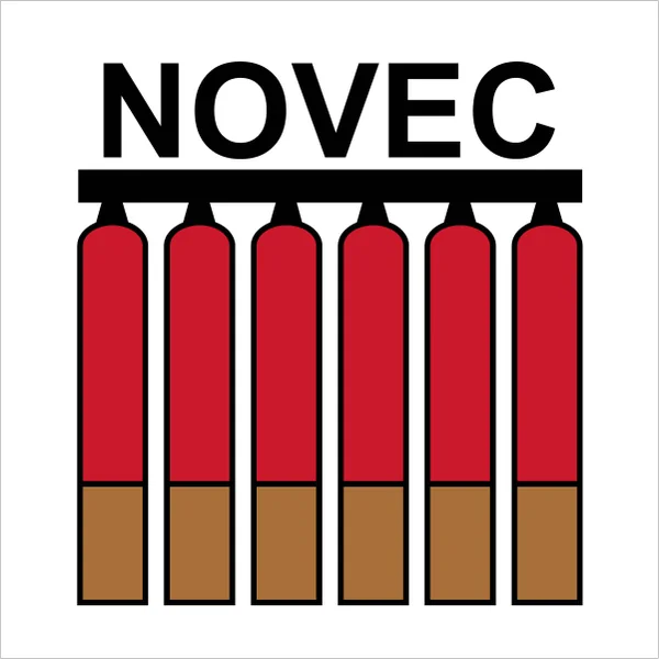 ISO 17631 A.2.21 (NOVEC) Fixed fire extinguishing battery (novec) sign — Fire Control Plan (ISO 17631) safety pictogram