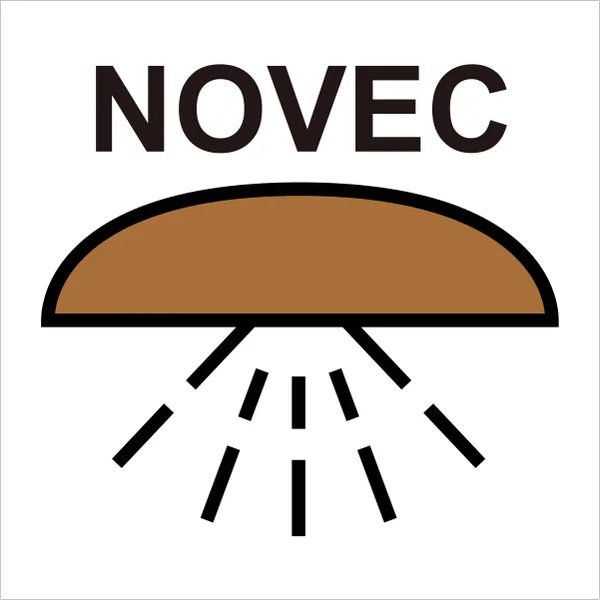 ISO 17631 A.2.32 (NOVEC) Space or group of spaces protected by fire-extinguishing system (novec) sign — Fire Control Plan (ISO 17631) safety pictogram