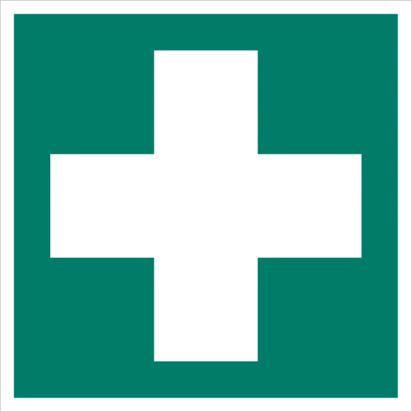 ISO 7010 E003 First aid sign — Emergency / Escape safety pictogram