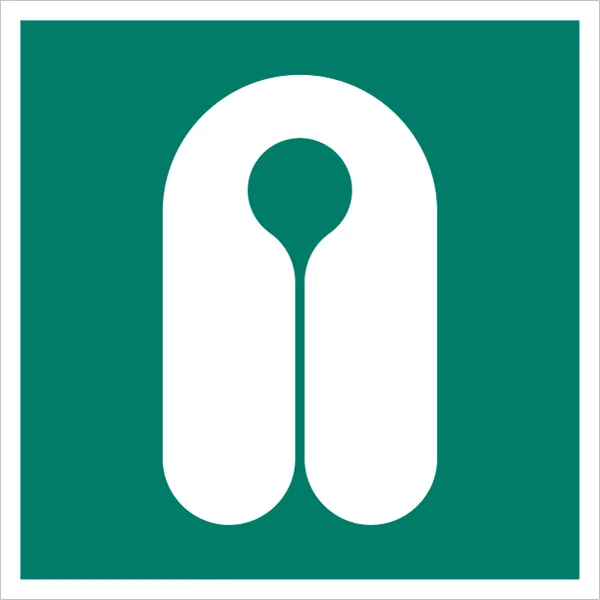 ISO 7010 E044 Lifejacket sign — Emergency / Escape safety pictogram