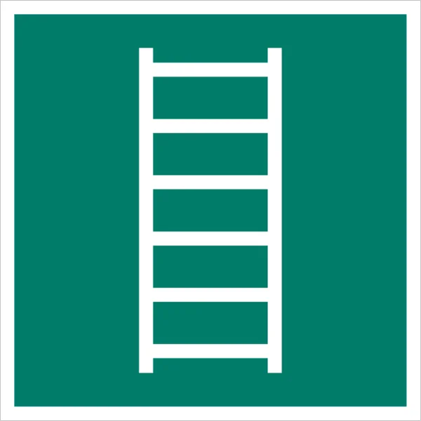 ISO 7010 E059 Escape ladder sign — Emergency / Escape safety pictogram