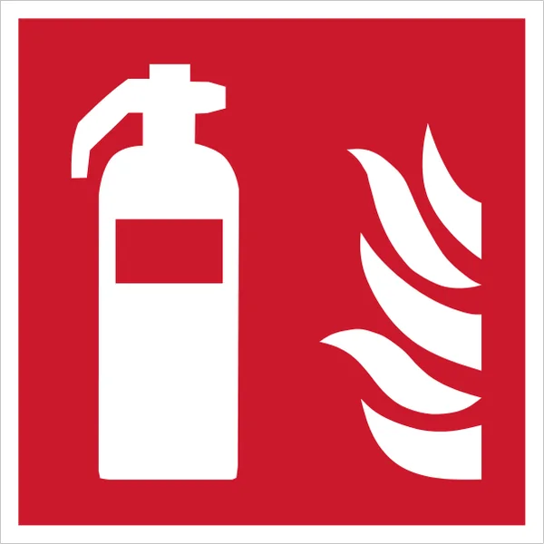 ISO 7010 F001 Fire extinguisher sign — Fire Equipment safety pictogram