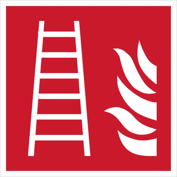 ISO 7010 F003 Fire ladder sign — Fire Equipment safety pictogram