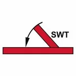 IMO A.654(16) IMPA 33.6762 A-class hinged self-closing fire door (semi-watertight door) sign — Fire Control Plan (ISO 17631) safety pictogram