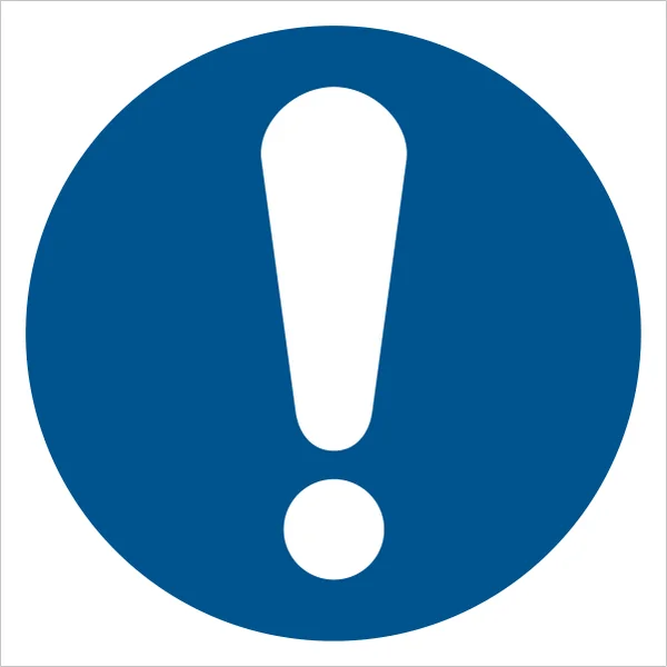 ISO 7010 M001 General mandatory action sign sign — Mandatory safety pictogram
