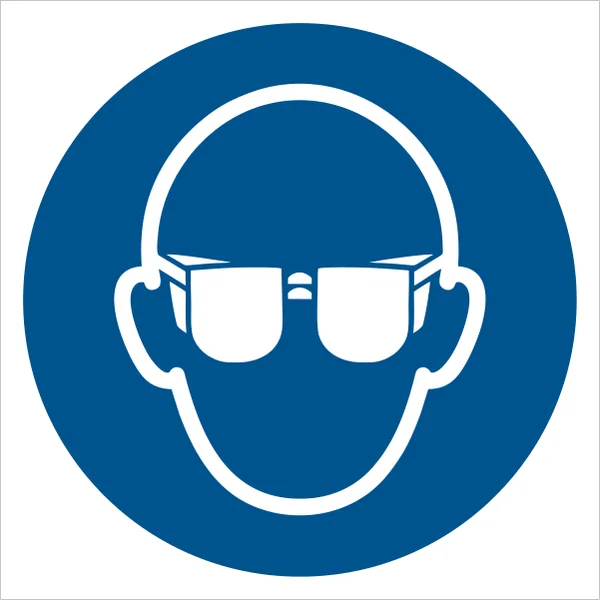 ISO 7010 M004 Wear eye protection sign — Mandatory safety pictogram