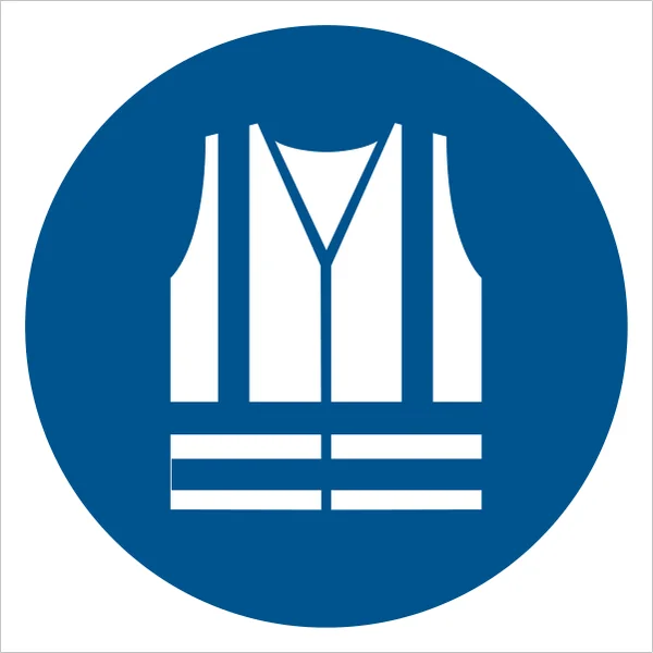 ISO 7010 M015 Wear high-visibility clothing sign — Mandatory safety pictogram