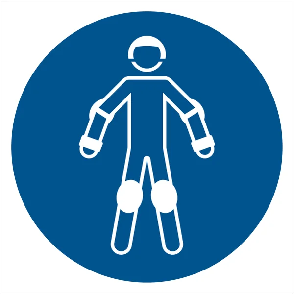 ISO 7010 M049 Wear protective roller sport equipment sign — Mandatory safety pictogram