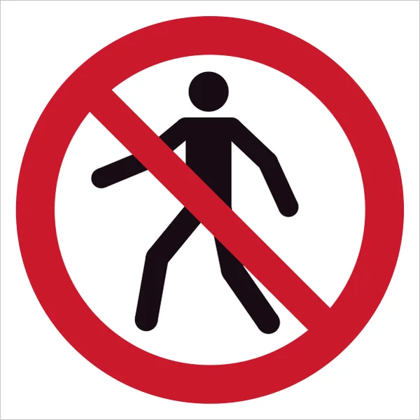 ISO 7010 P004 No thoroughfare sign — Prohibition safety pictogram