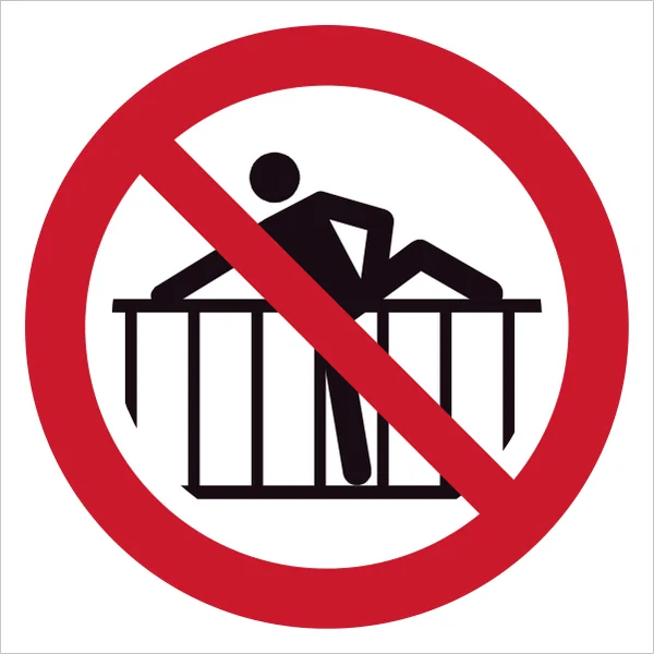 ISO 7010 P071 Do not cross barrier sign — Prohibition safety pictogram