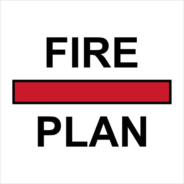 ISO 24409-2 SIS001 Fire control plan sign — Fire Control Plan (ISO 17631) safety pictogram