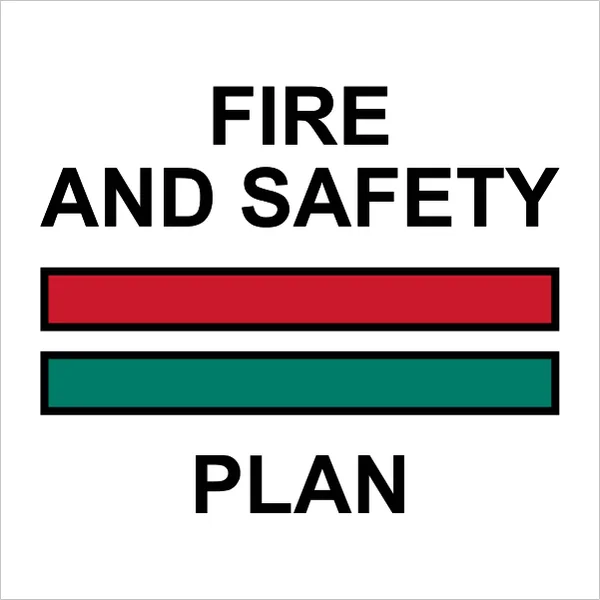 ISO 24409-2 SIS003 Fire and safety plan sign — Fire Control Plan (ISO 17631) safety pictogram