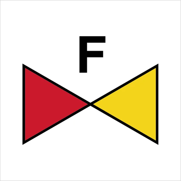 ISO 24409-2 SIS038 Foam-section valve sign — Fire Control Plan (ISO 17631) safety pictogram