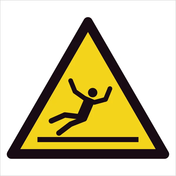 ISO 7010 W011 Slippery surface sign — Warning / Hazard safety pictogram