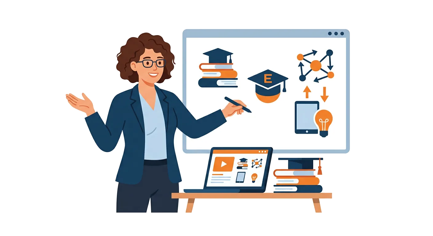 E-Learning Developer illustration