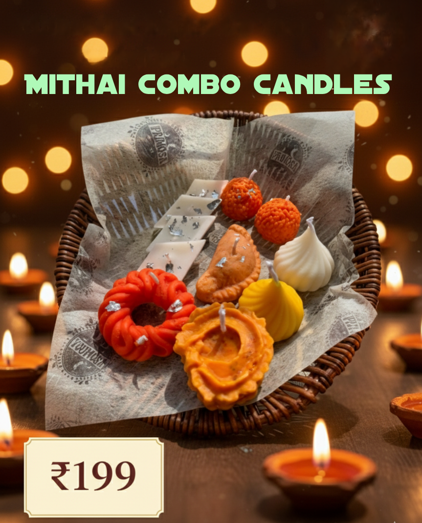 Premium Mithai Mix | Combination of all the mithai - Kaju-Katli, Imarti, Modak, Motichoor Laddu, Gujiya, Chakoli | Primosa