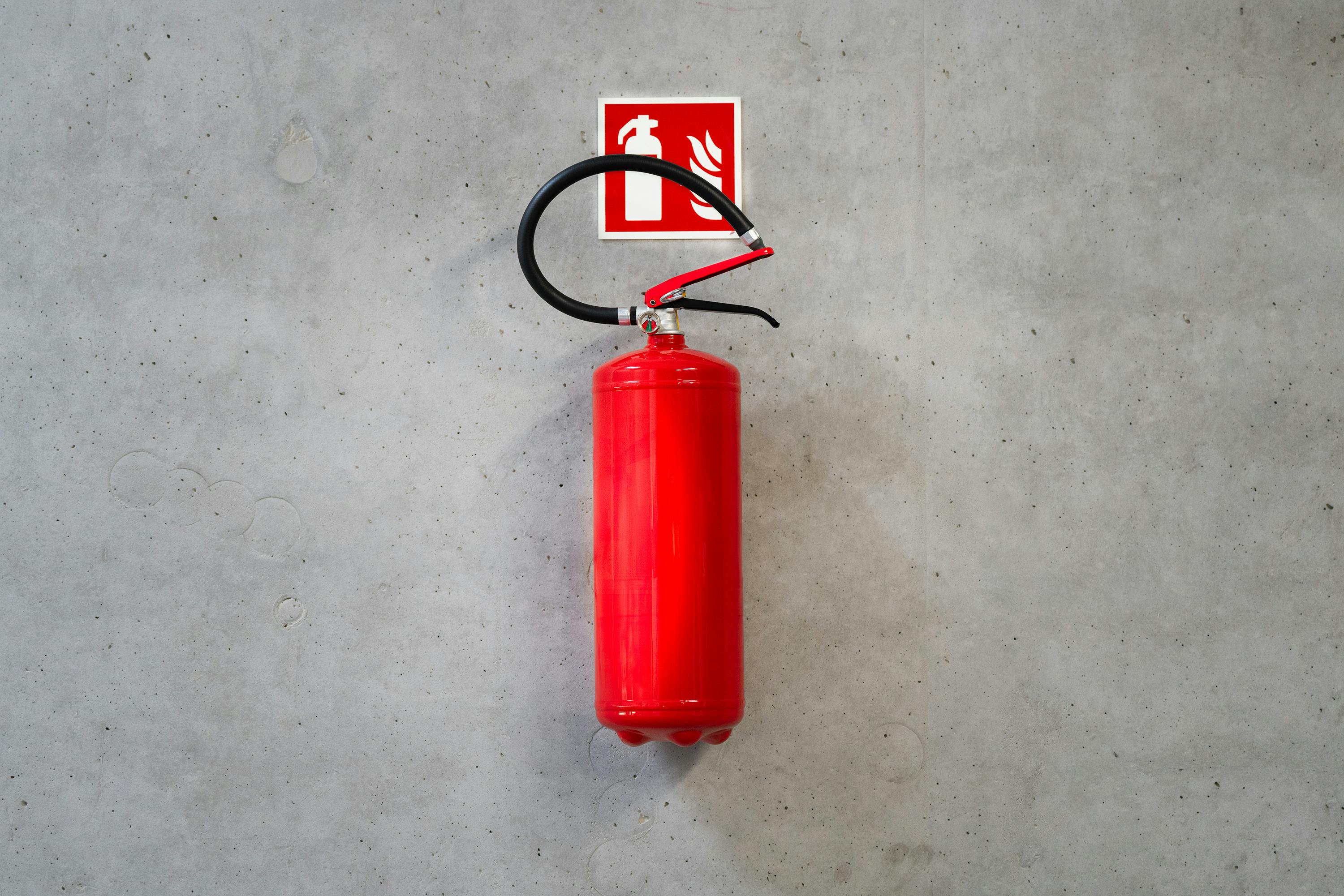 Fire Safety Equipment - Fire extinguishers and safety signage
